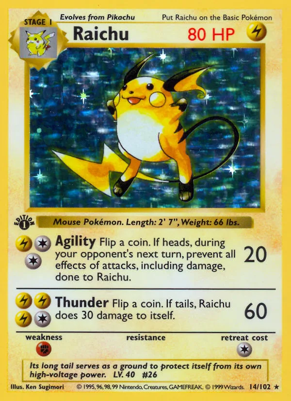 Raichu, Base #14/102