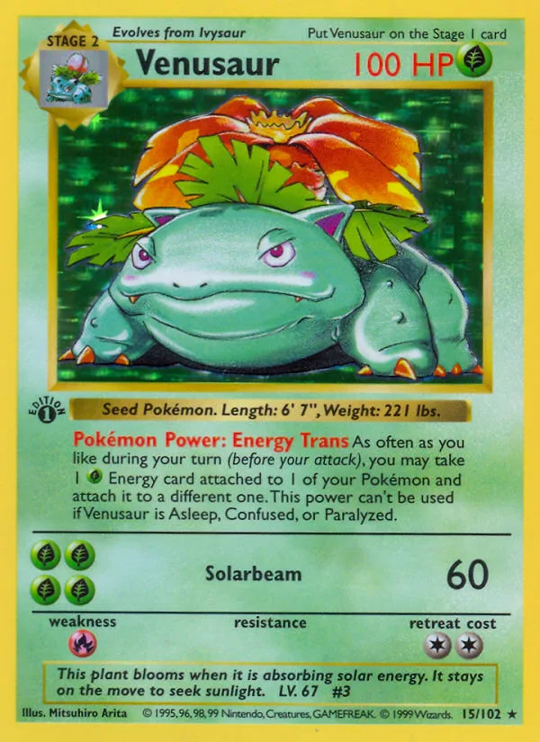 Venusaur, Base #15/102