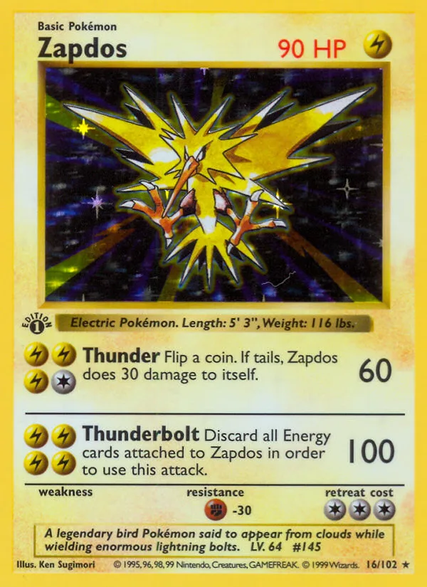 Zapdos, Base #16/102