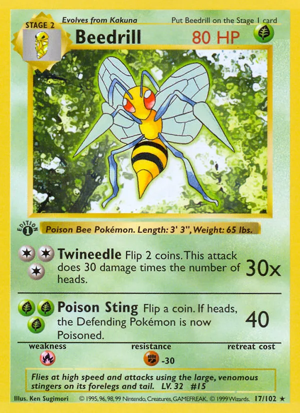 Beedrill, Base #17/102