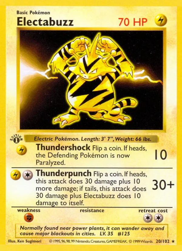 Electabuzz, Base #20/102