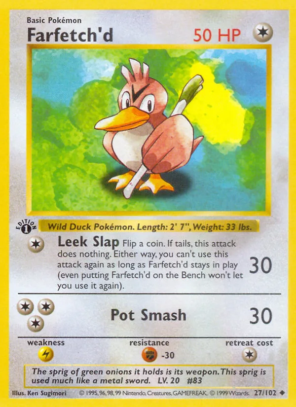 Farfetch'd, Base #27/102