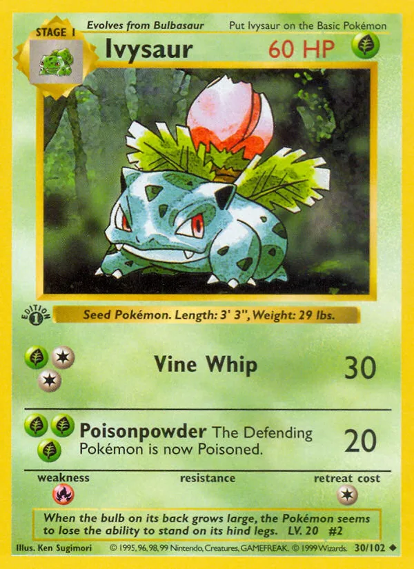Ivysaur, Base #30/102
