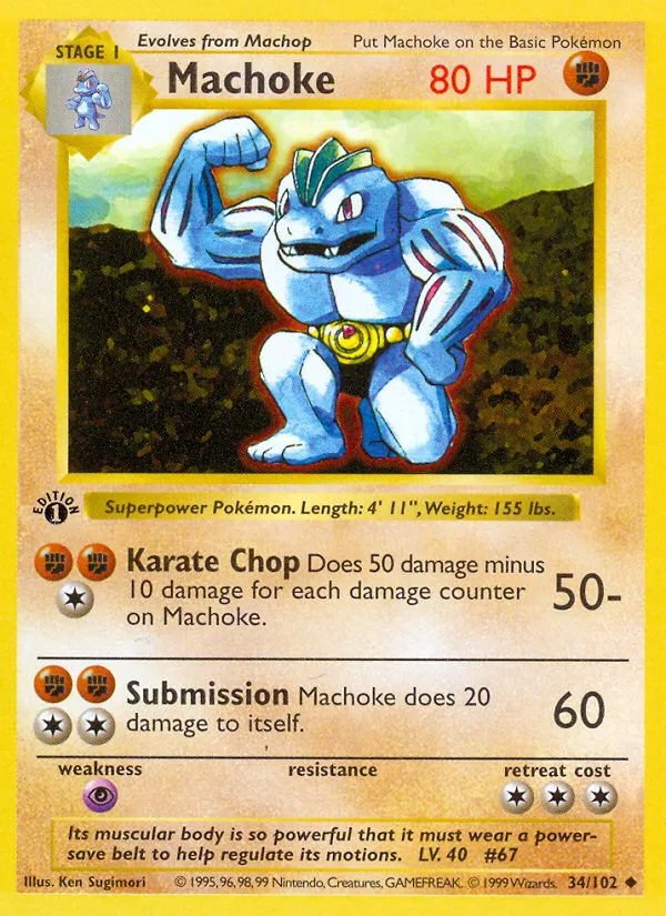 Machoke, Base #34/102