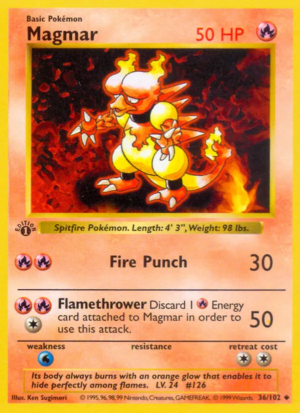 Magmar, Base #36/102