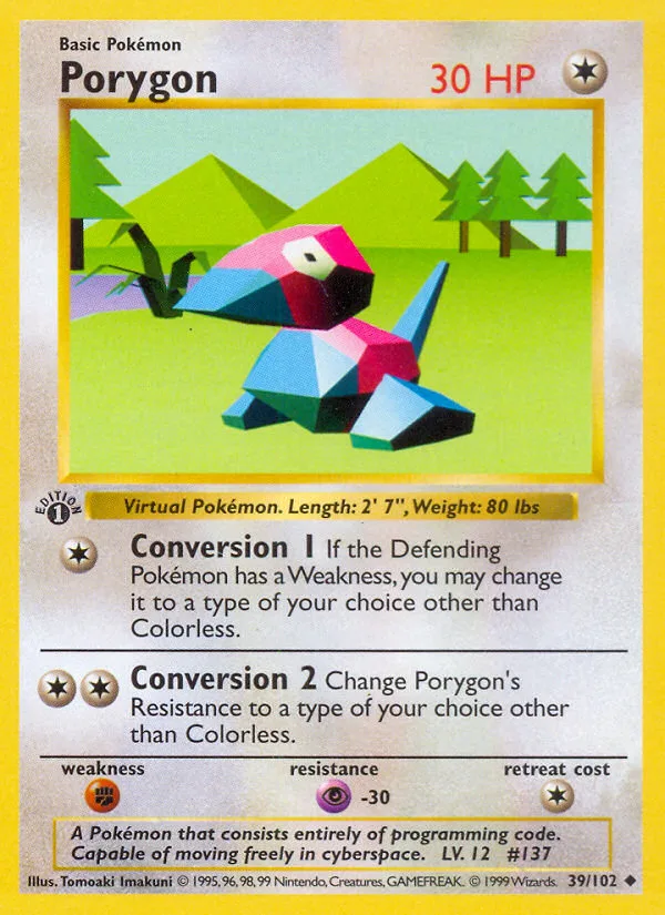 Porygon, Base #39/102