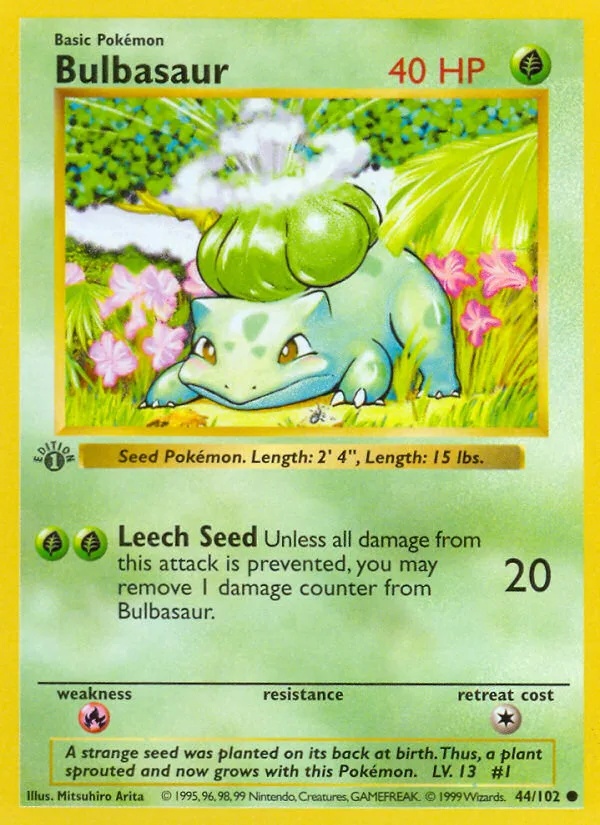 Bulbasaur, Base #44/102