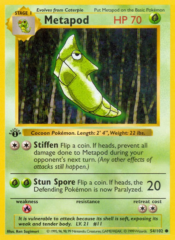 Metapod, Base #54/102