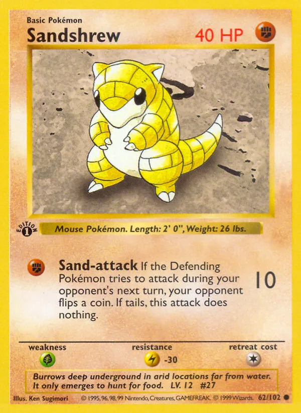 Sandshrew, Base #62/102