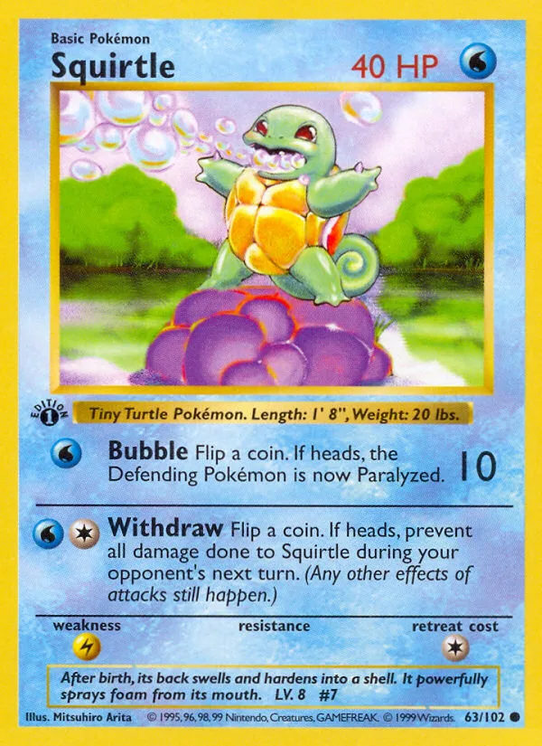 Squirtle, Base #63/102