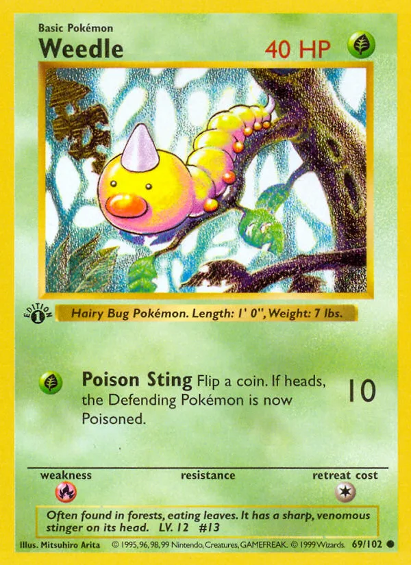 Weedle, Base #69/102