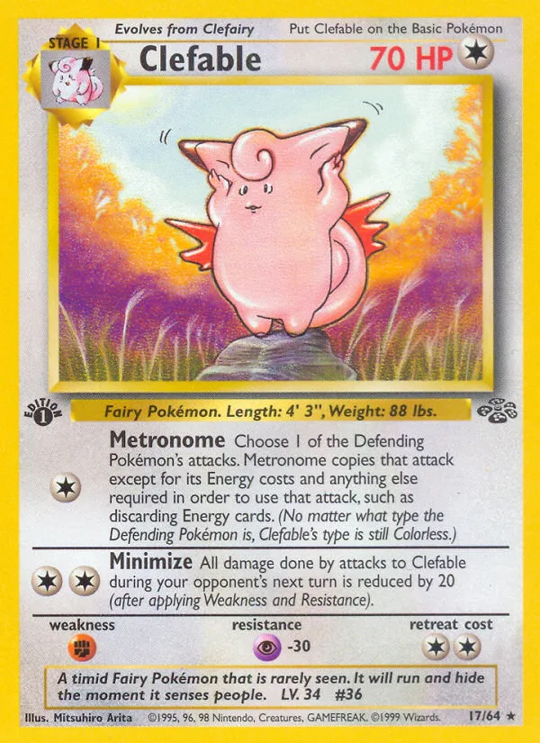 Clefable, Jungle #17/64