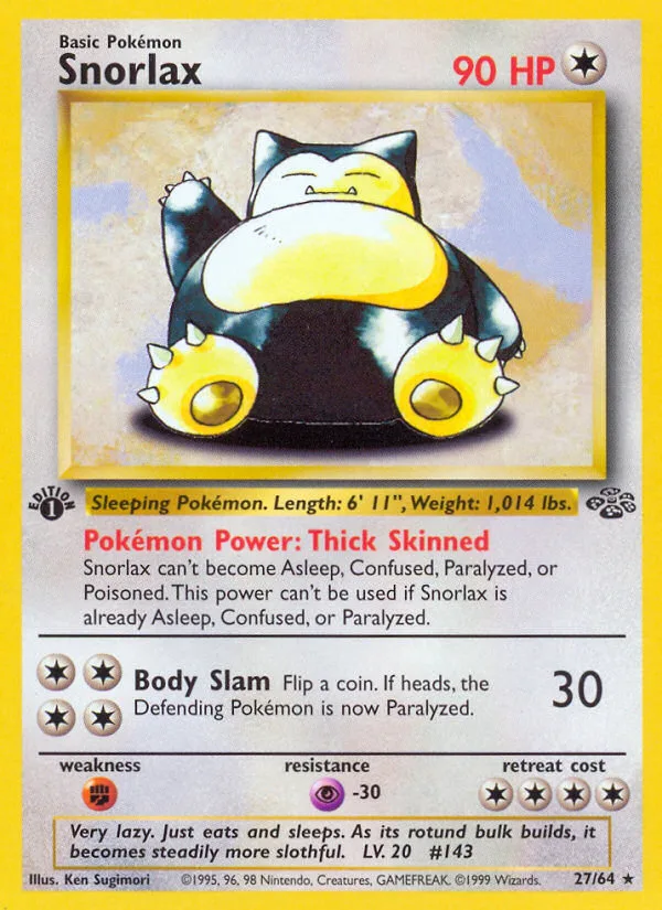 Snorlax, Jungle #27/64
