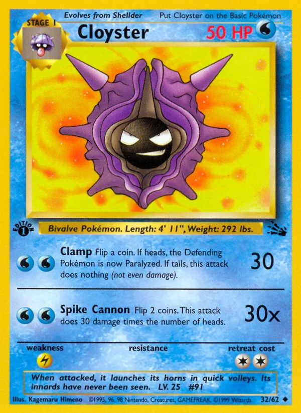 Cloyster, Fossil #32/62