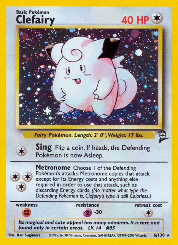 Clefairy, Base Set 2 #6/130