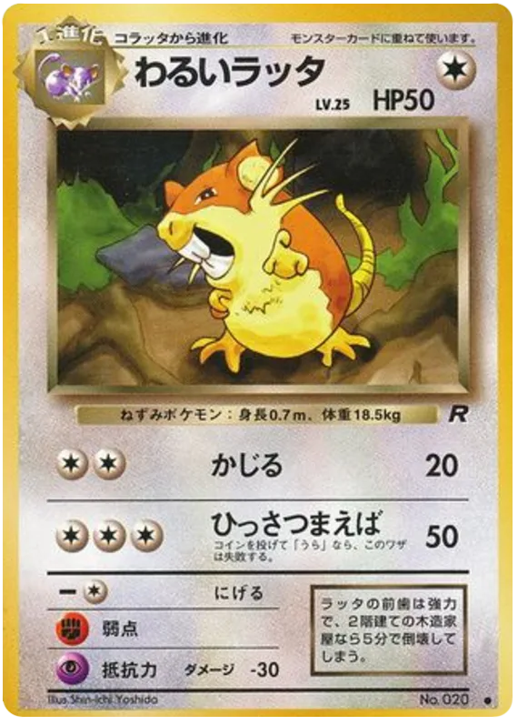 Dark Raticate, Rocket Gang #No.020