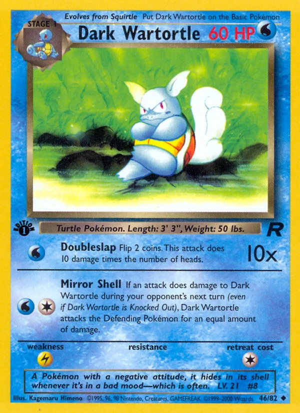 Dark Wartortle, Team Rocket #46/82