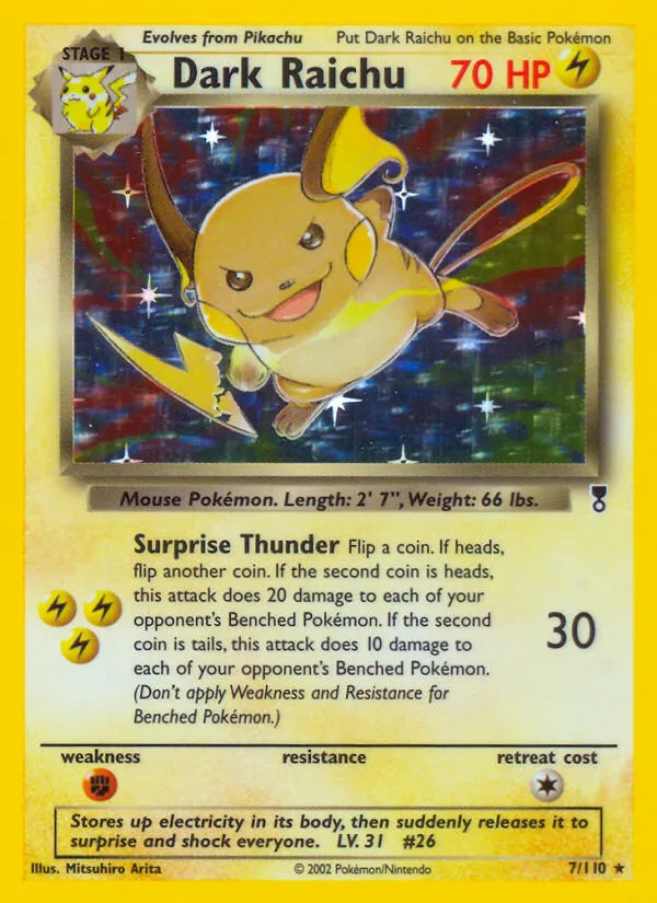 Dark Raichu, Legendary Collection #7/110