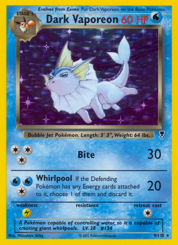 Dark Vaporeon, Legendary Collection #9/110