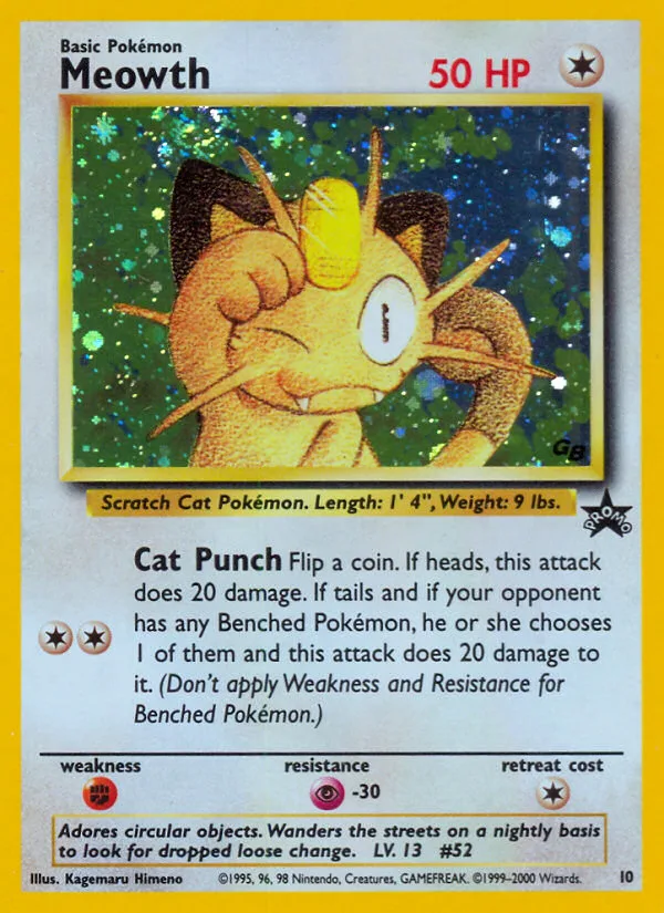 Meowth, Wizards Black Star Promos #10
