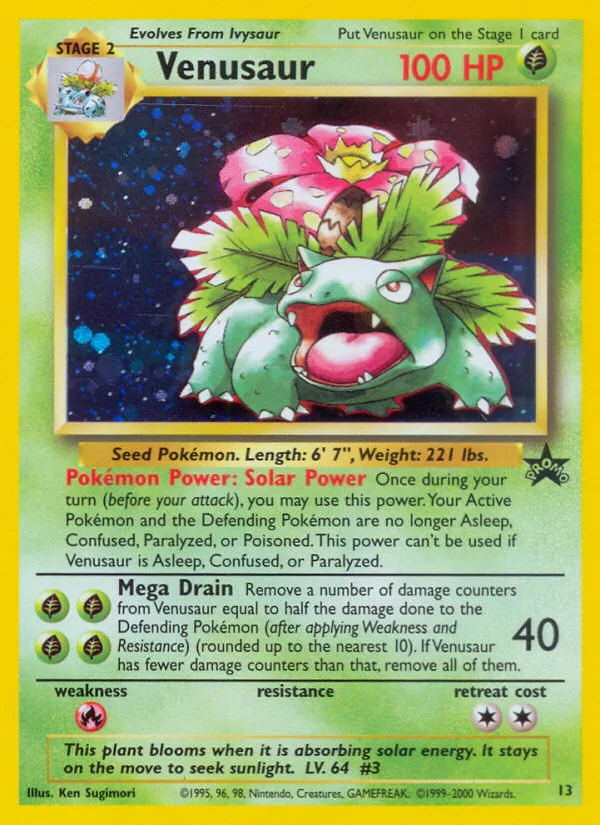 Venusaur, Wizards Black Star Promos #13