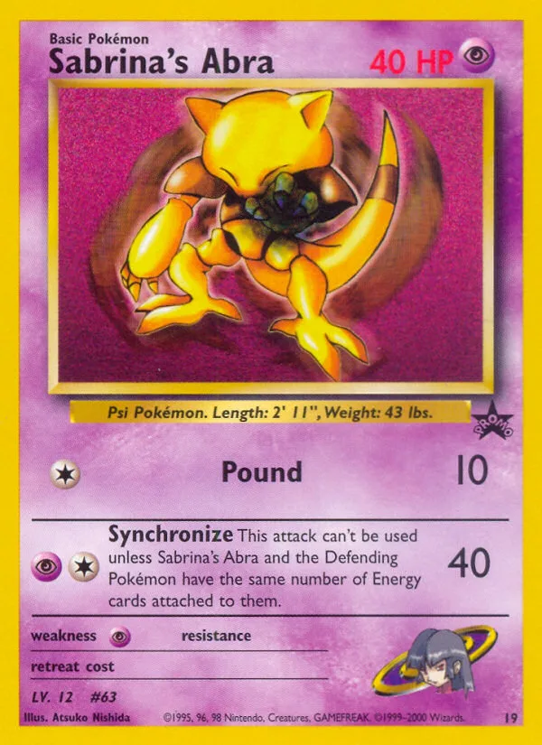 Sabrina's Abra, Wizards Black Star Promos #19