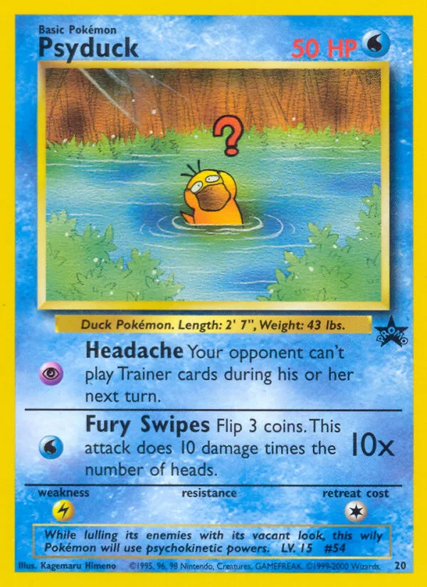 Psyduck, Wizards Black Star Promos #20