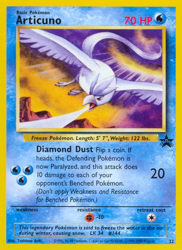 Articuno, Wizards Black Star Promos #22
