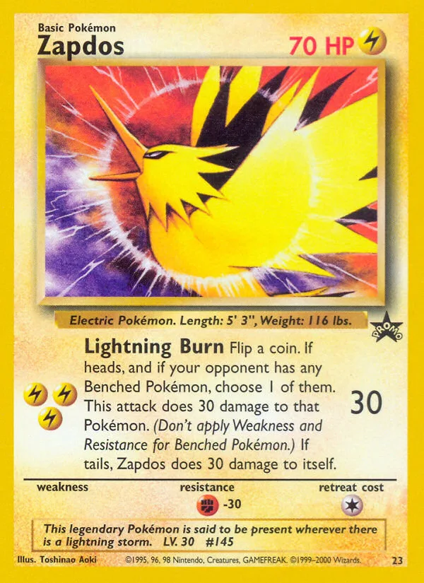 Zapdos, Wizards Black Star Promos #23