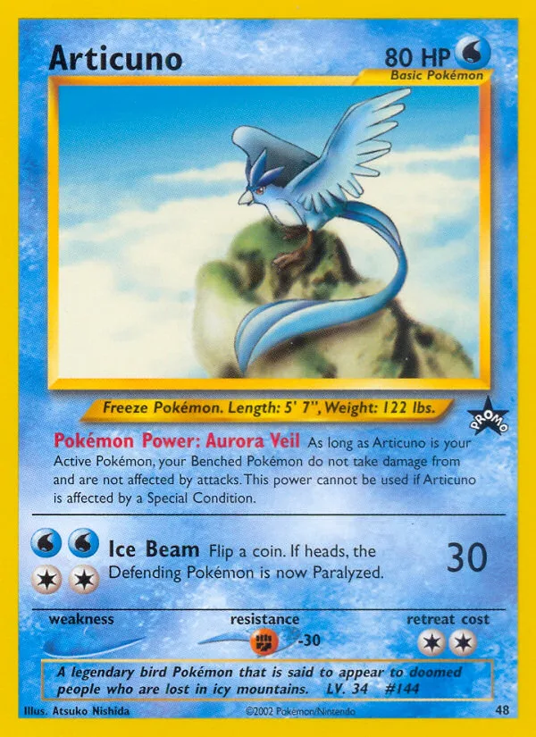 Articuno, Wizards Black Star Promos #48