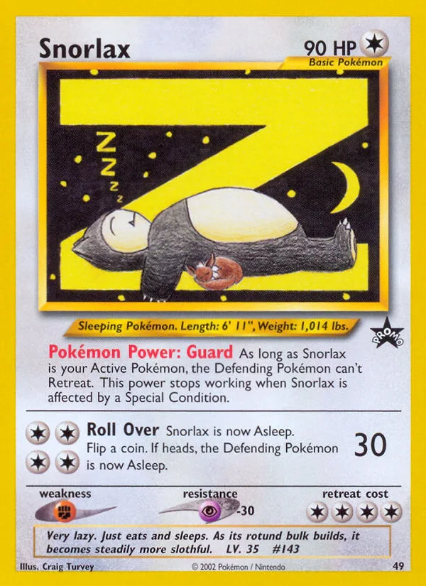Snorlax, Wizards Black Star Promos #49