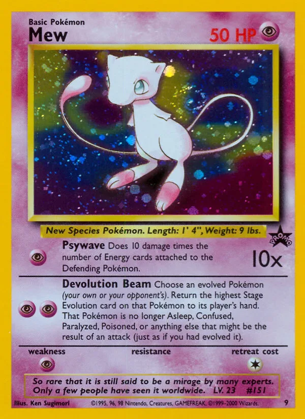 Mew, Wizards Black Star Promos #9