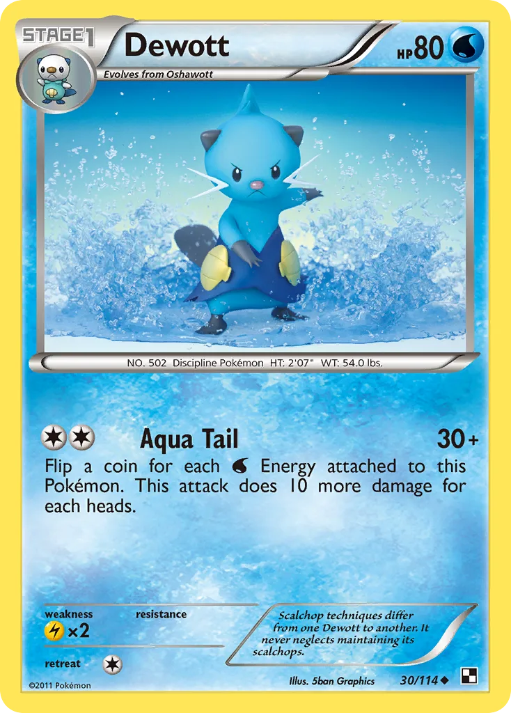 Dewott, Black & White #30/114