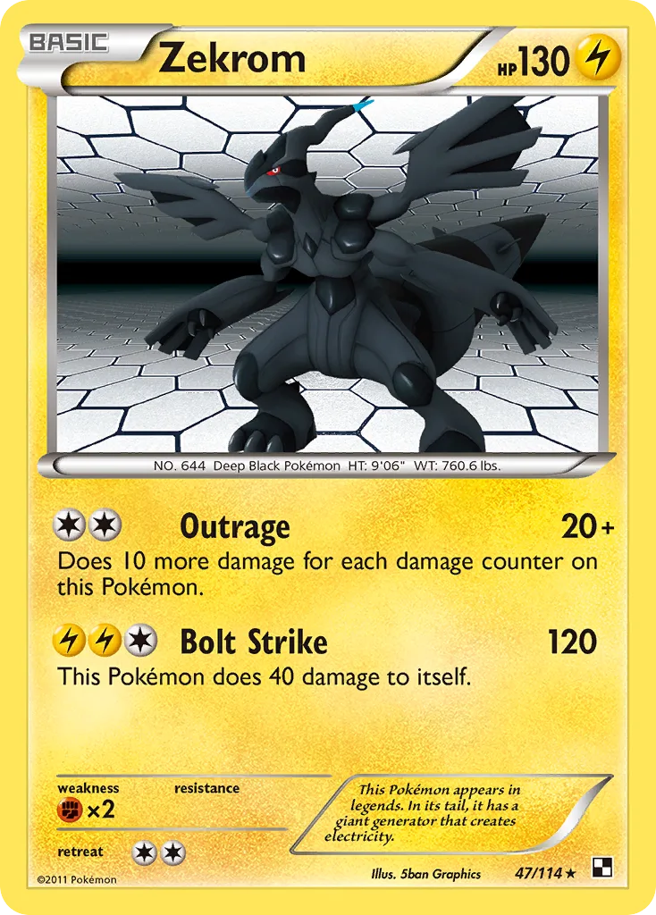 Zekrom, Black & White #47/114