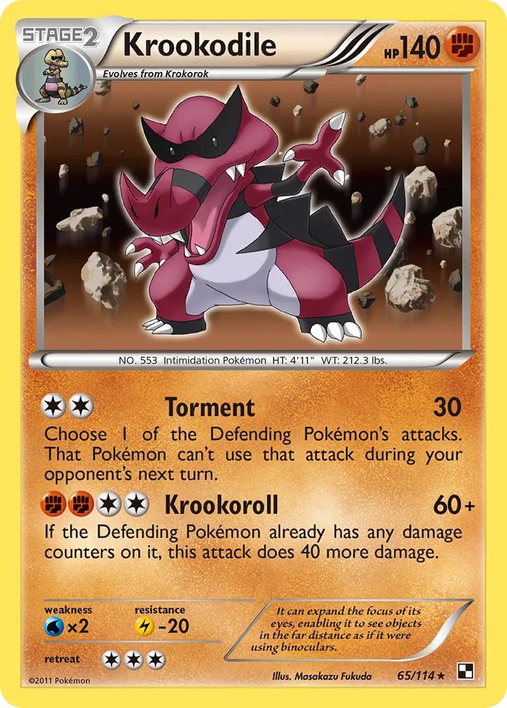 Krookodile, Black & White #65/114
