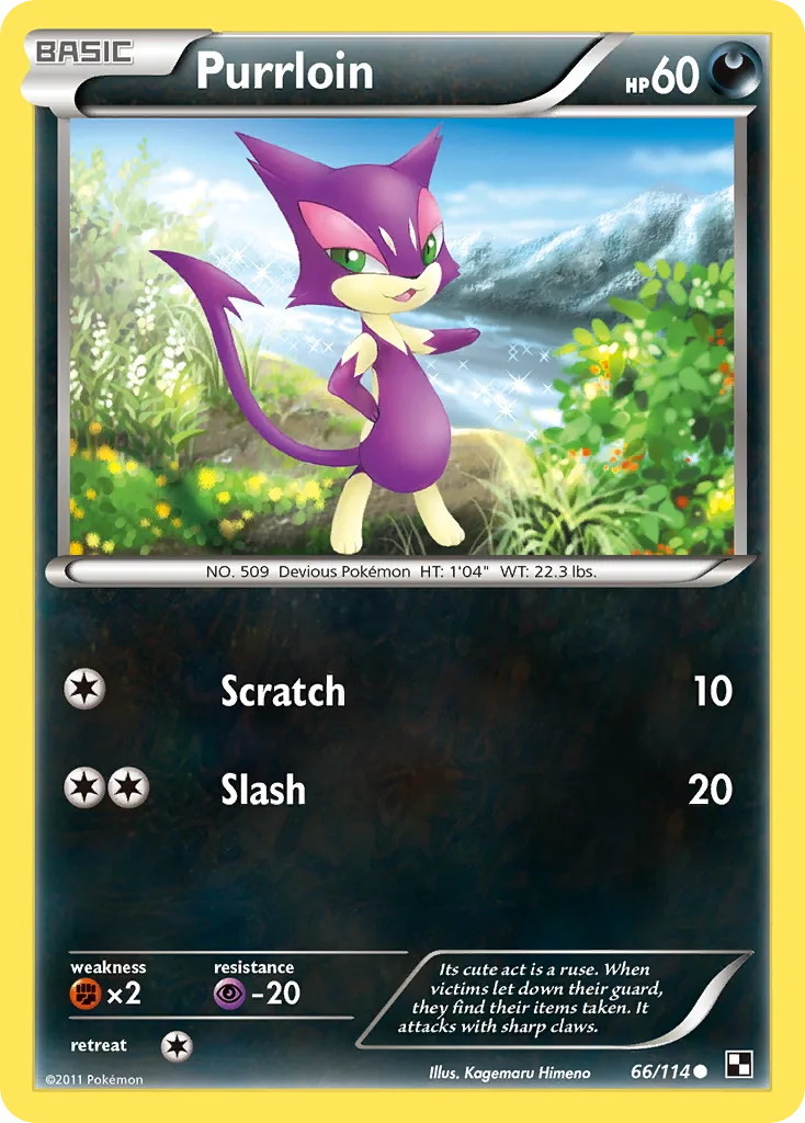 Purrloin, Black & White #66/114