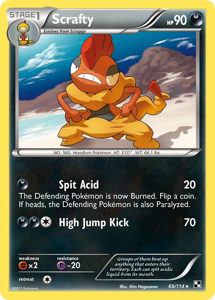 Scrafty, Black & White #69/114