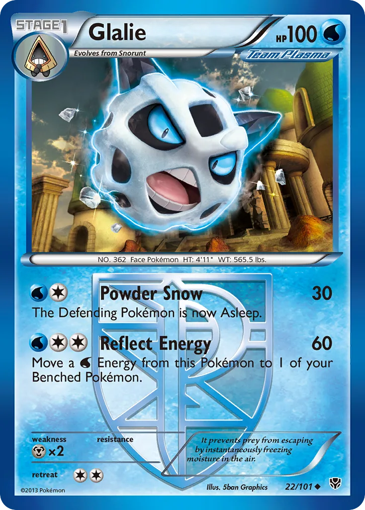 Glalie, Plasma Blast #22/101