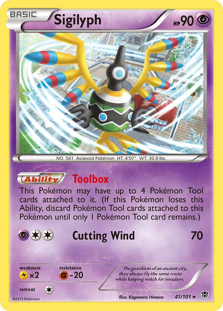 Sigilyph, Plasma Blast #41/101