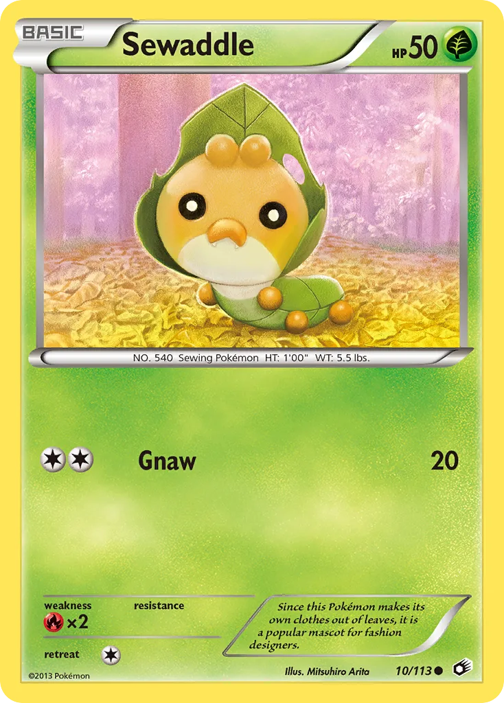 Sewaddle, Legendary Treasures #10/113
