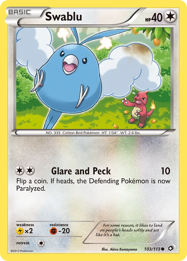 Swablu, Legendary Treasures #103/113