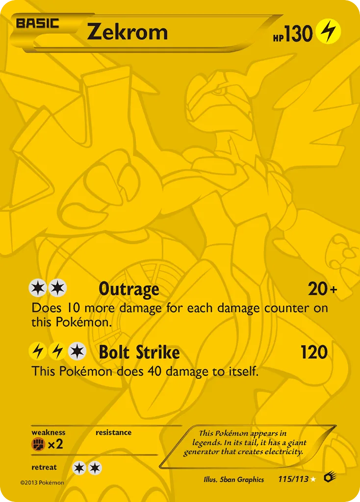 Zekrom, Legendary Treasures #115/113
