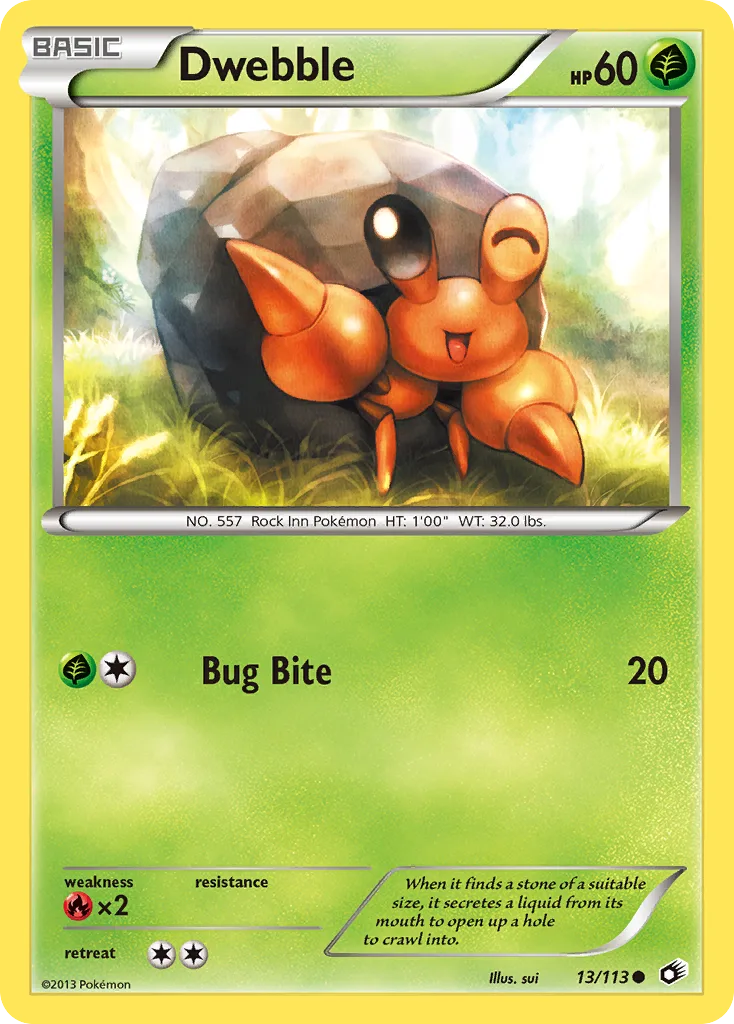 Dwebble, Legendary Treasures #13/113
