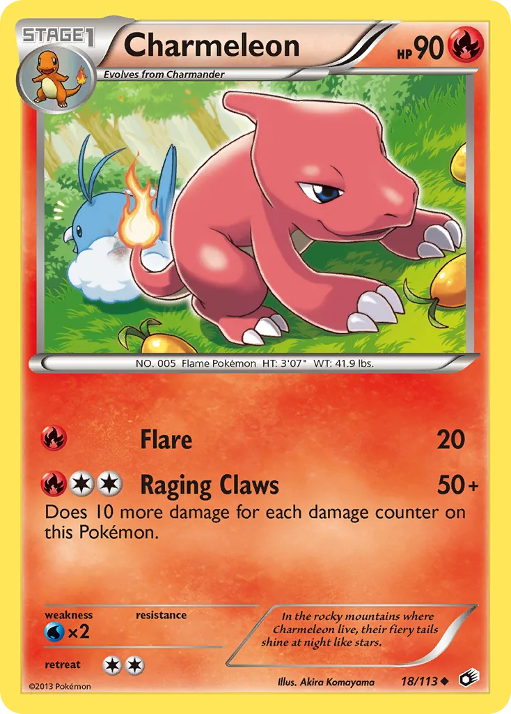 Charmeleon, Legendary Treasures #18/113