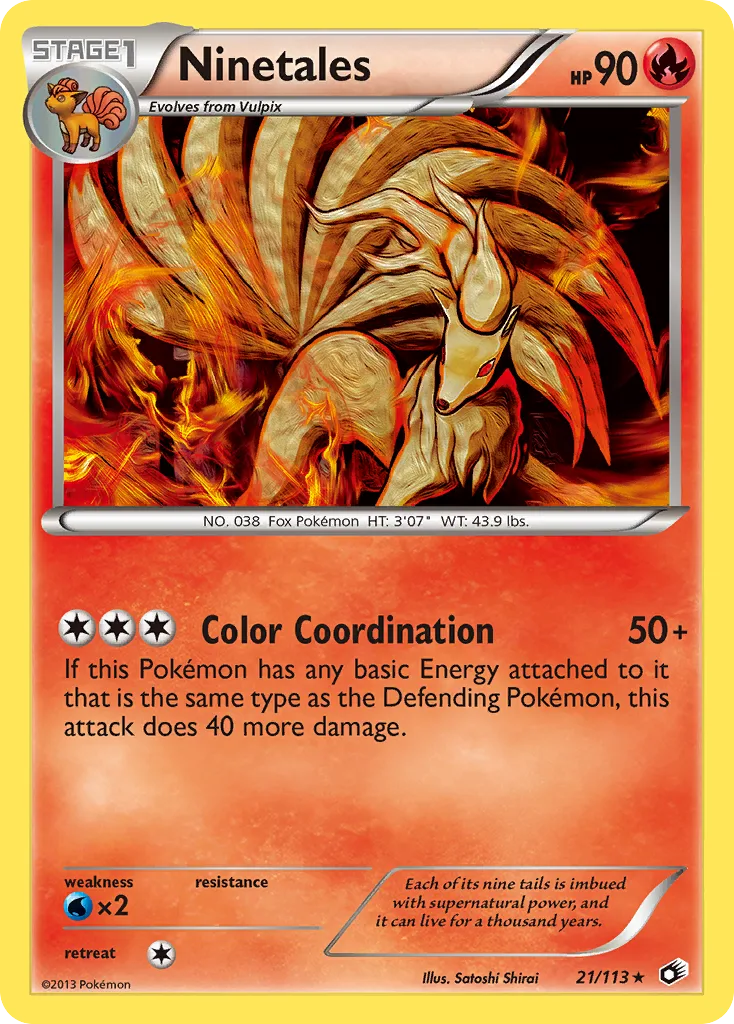 Ninetales, Legendary Treasures #21/113