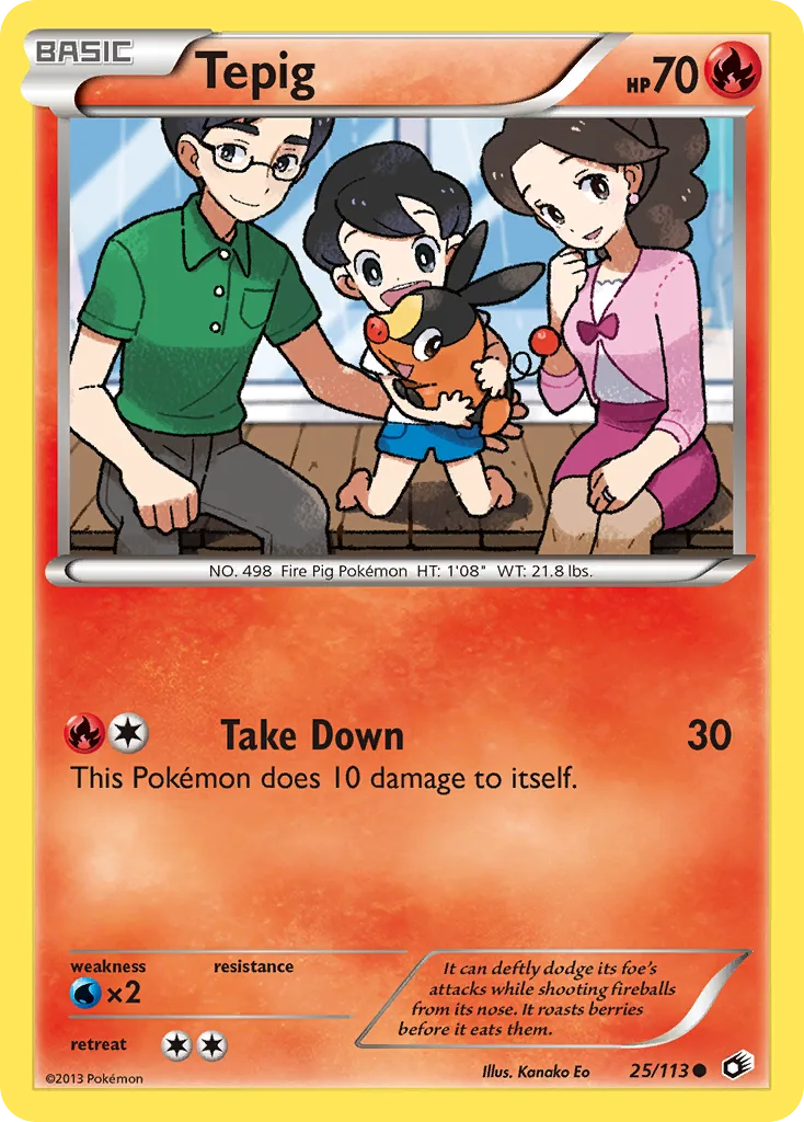 Tepig, Legendary Treasures #25/113