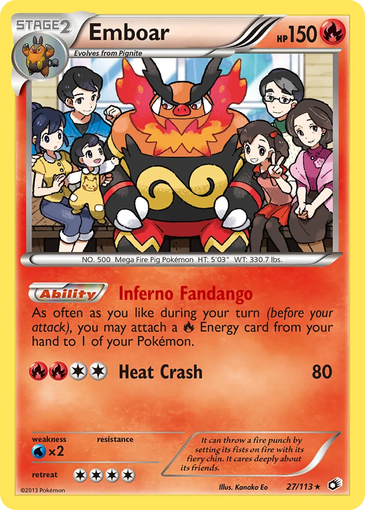 Emboar, Legendary Treasures #27/113