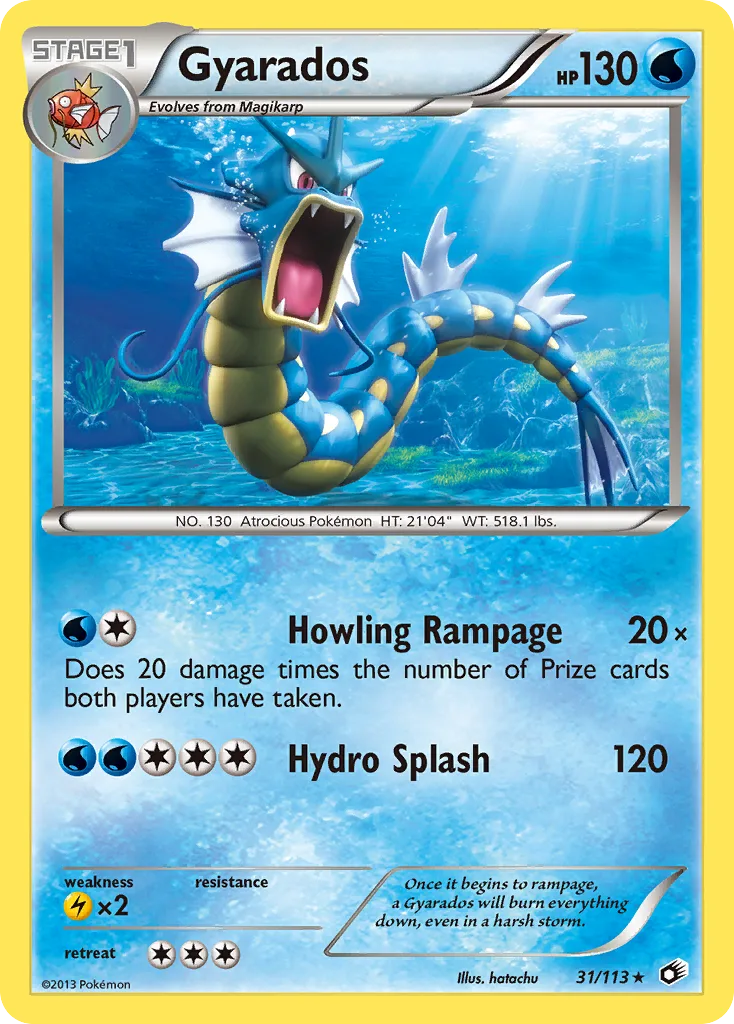 Gyarados, Legendary Treasures #31/113