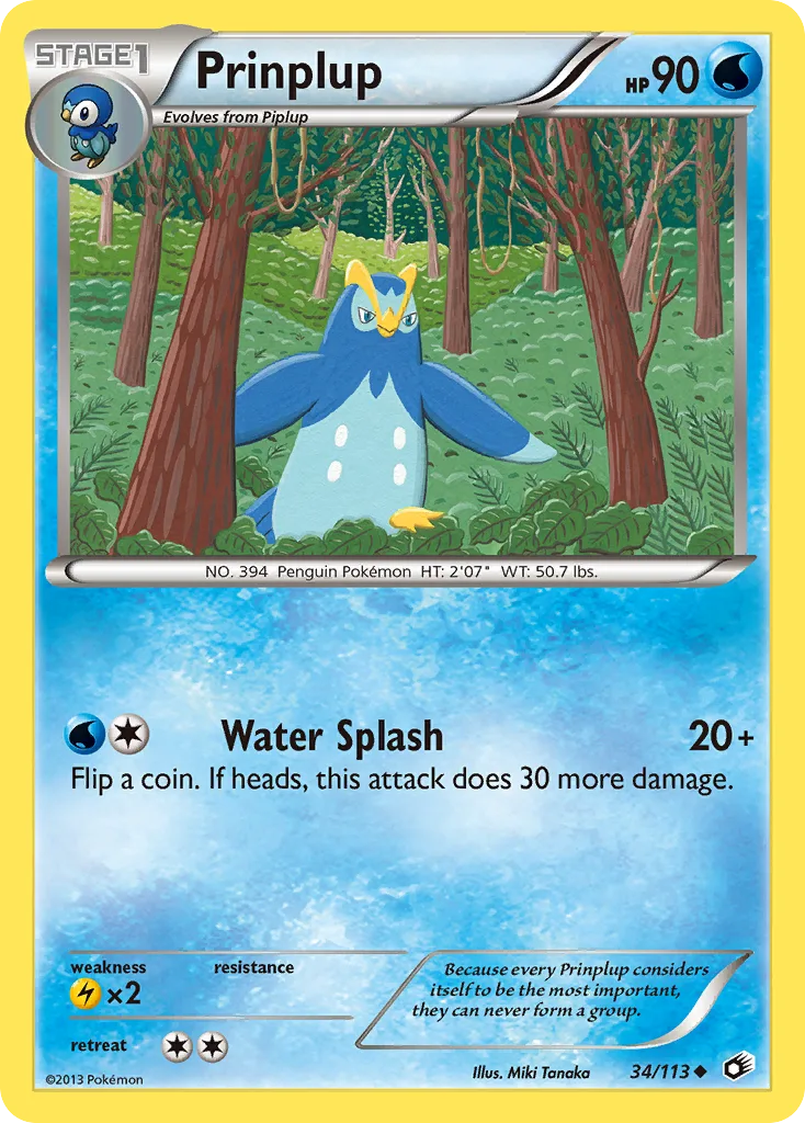 Prinplup, Legendary Treasures #34/113