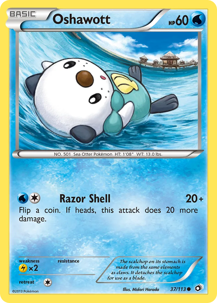 Oshawott, Legendary Treasures #37/113